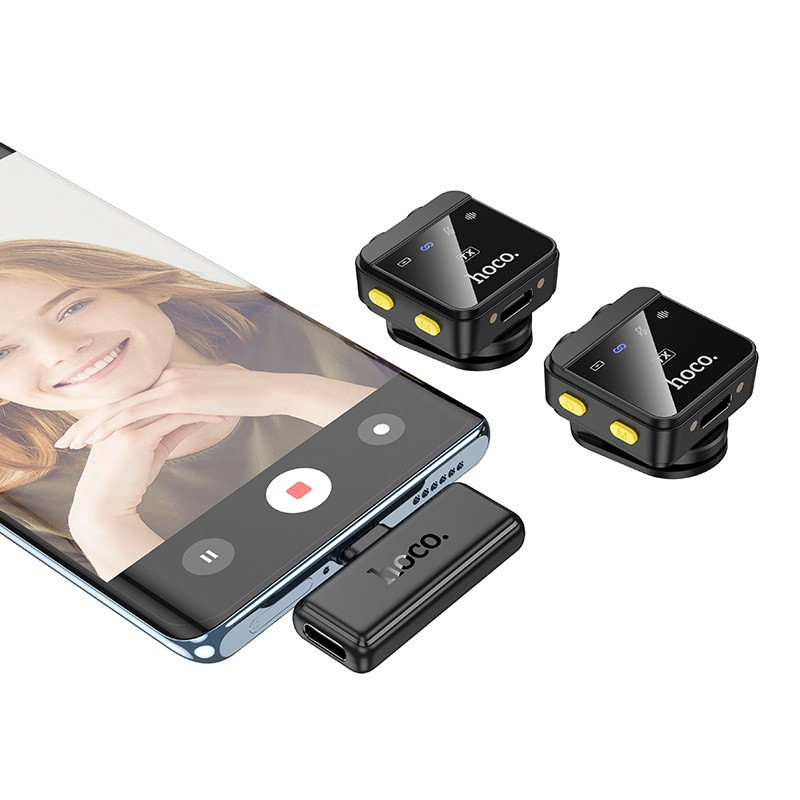 Беспроводной микрофон HOCO L17 с магнитным креплением Киев - изображение 2