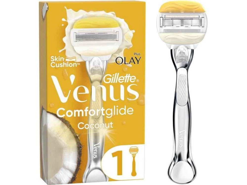 Станок для бритья 1шт ComfortGlide Olay с кокосом с сменным картриджем ТМ GILLETTE Киев - изображение 1