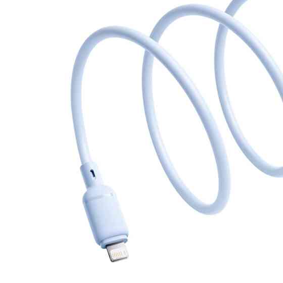 Кабель Baseus Silky Series Fast Charging Cable USB to iP 2.4A 1m Galaxy Blue Одесса