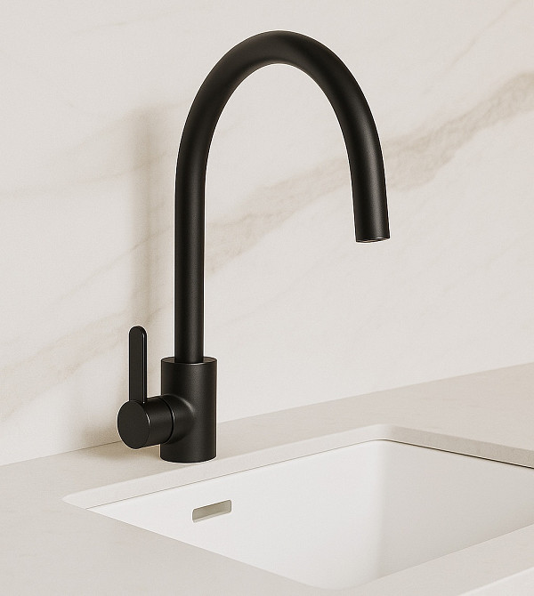 Смеситель кухонный Platinum 7990 NEST Графит Киев - изображение 1
