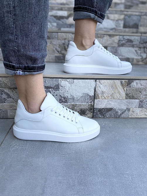 SLATURI Кеди жіночі SLATURI 152 білі (весна-осінь, шкіра натуральна) (4307) Коломыя - изображение 6