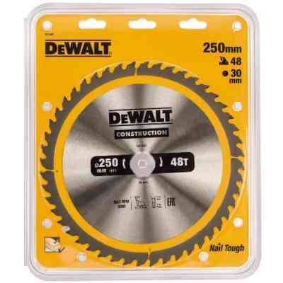 Диск пильный DeWALT CONSTRUCTION 250х30 мм, 48z (ATB) + 10 град (DT1957) Винница