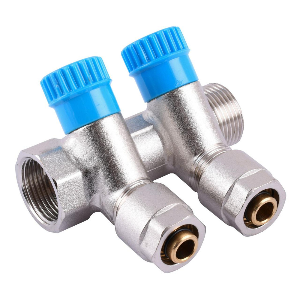 Коллектор CRISTAL 3/4Gх1/2 *16 - 2-ой (под 35*) с перекрытием (NM-1016) Киев - изображение 1