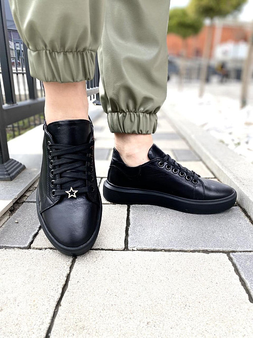 G.S.V. Кеди жіночі G.S.V. L-1 чорні (весна-осінь, шкіра натуральна) (3161) 37р.38р.39р. Коломыя - изображение 6