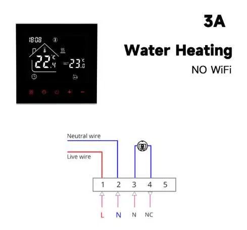 Терморегулятор сенсорный программируемый теплого пола Led (для водяного пола) Винница - изображение 3
