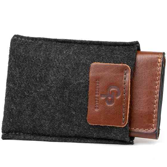 Шкіряна візитниця GRANDE PELLE 11411 Коричневий Київ