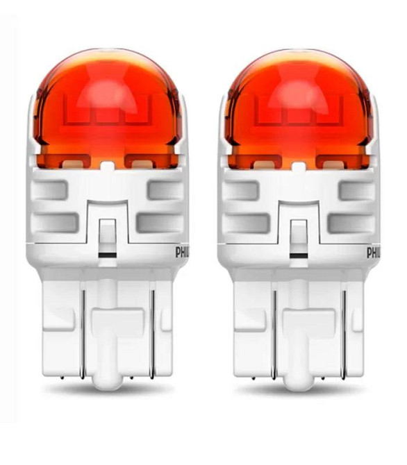 Комплект светодиодных ламп Philips 11066AU60X2 WY21/5W LED Ultinon Pro6000 SI 12V 2.5/0.5 W3x16q AMBER Харьков - изображение 1