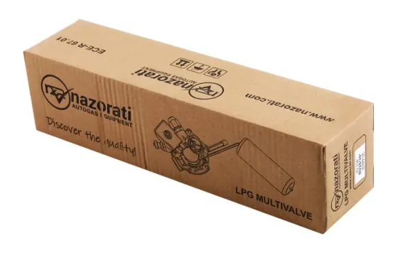 Мультиклапан ГБО для внутр. тор-го баллона H225мм 30° Nazorati с катушкой и датчиком уровня газа Винница