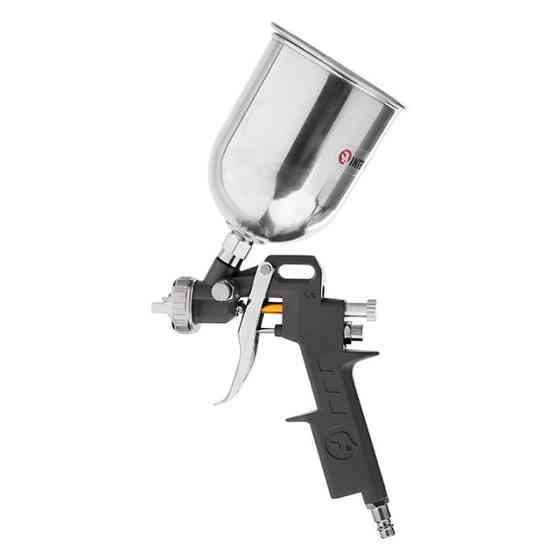 Фарбопульт пневматичний HP, форсунка: 1,5 мм, верхній металевий бачок: 600 мл, 5 бар INTERTOOL PT-0205 Київ