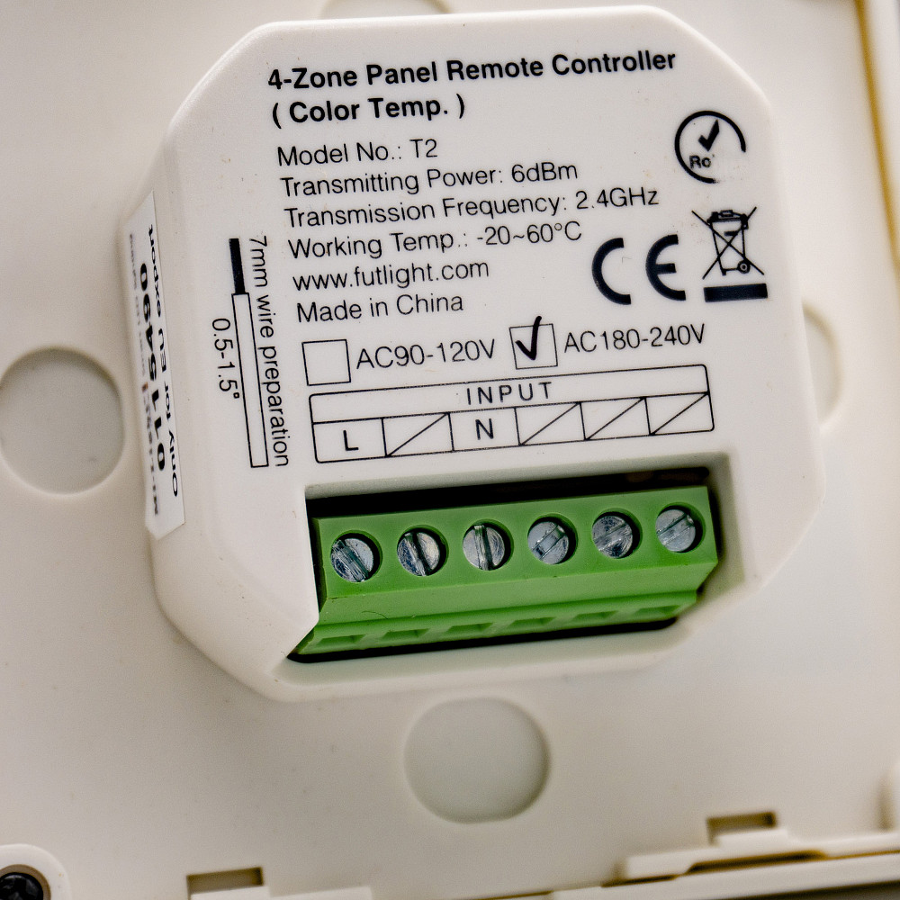 Milight Smart touch панель TL-2 (Tunable white 2,4 GHz) Коломия - фото 7