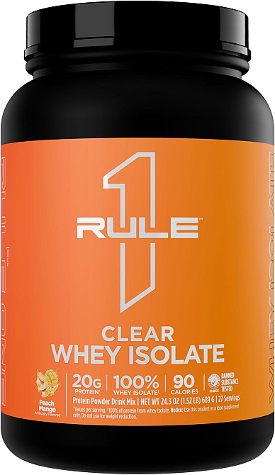 Протеиновый изолят Rule One (R1) Clear Isolate (Peach Mango) — 690 g Луцк - изображение 1