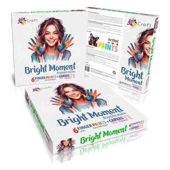 Набір для творчості ArtCraft Яскрава мить біле полотно (5029-AC) Харків
