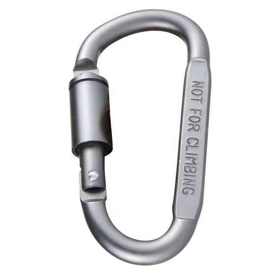 Карабін туристичний з різьбою замком 80мм AC Prof DBL80S Київ