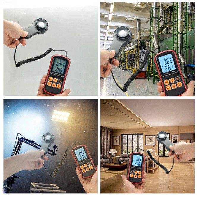 Цифровой люксметр + термометр, USB 200000 Lux BENETECH GM1030C Киев - изображение 3