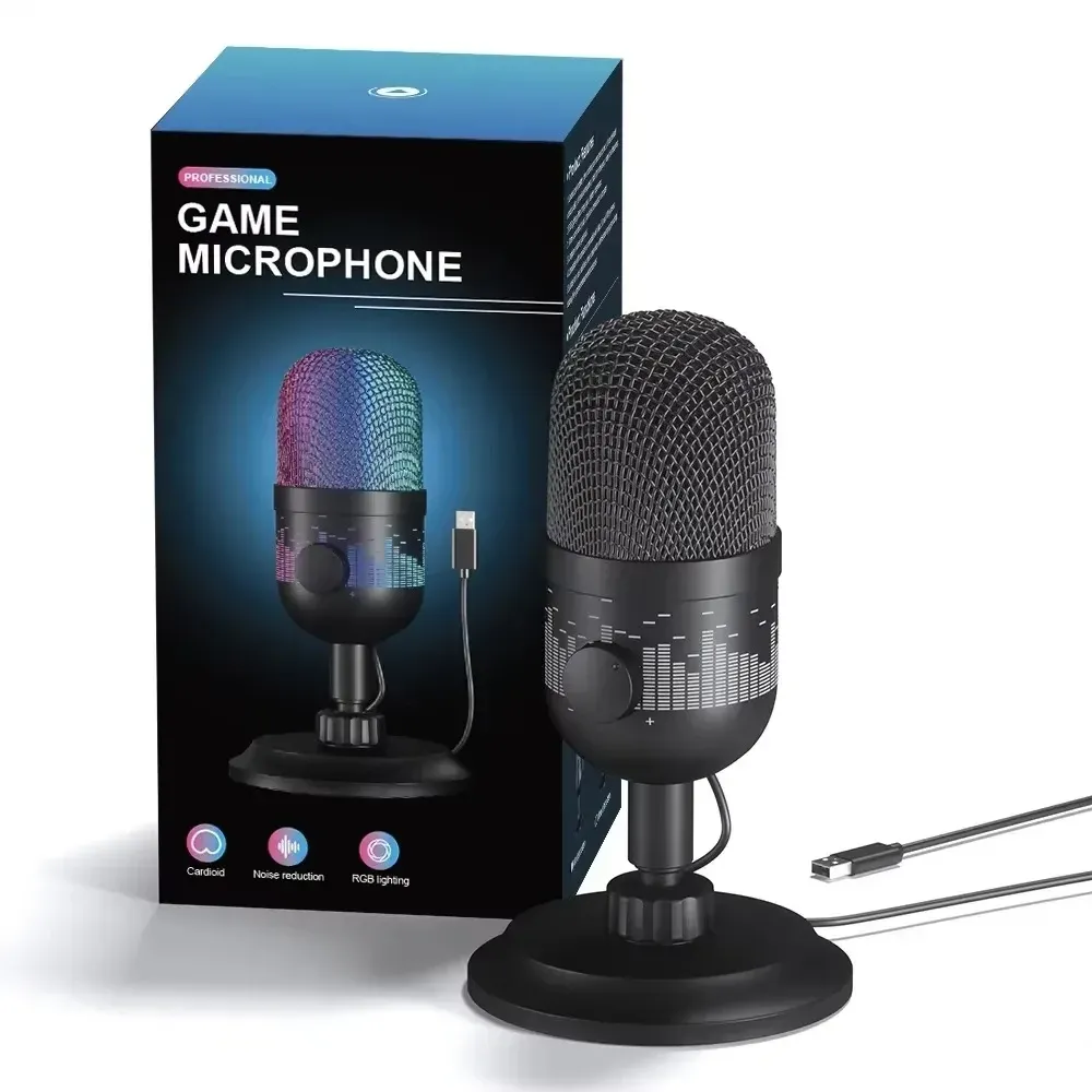 RGB-мікрофон для ігор та запису AK-1i настільний Київ - фото 8