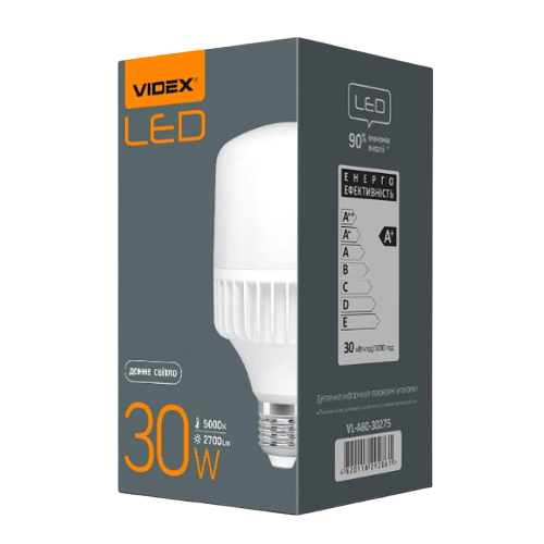 Лампа A80 30W E27 5000К 220-240V LED Videx Житомир