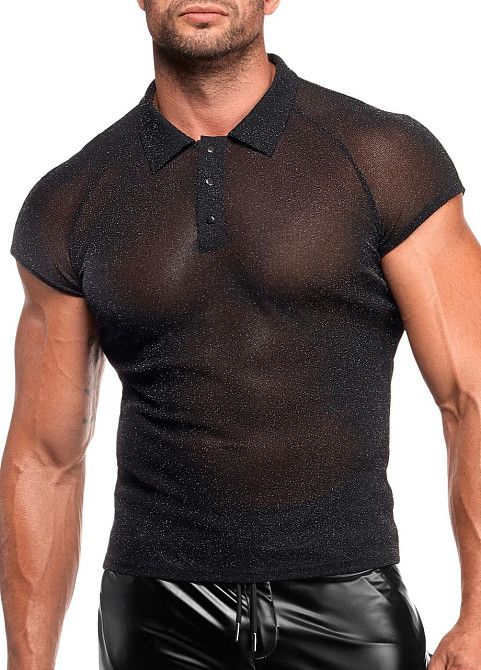 Чоловіче поло Noir Handmade H082 Onyx veil polo XL Sex Aura Київ - фото 4