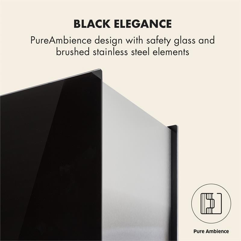 Люстра XL острівна витяжка 90 см циркулювальне повітря 590 м3/год LED сенсорний чорний (Німеччина, читати Рівне - фото 9