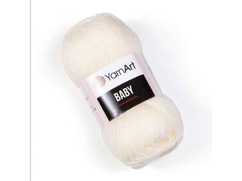 Пряжа Baby молочний 100% акрил 150м 50г 5шт/уп 502 ТМ YarnArt Київ - фото 1