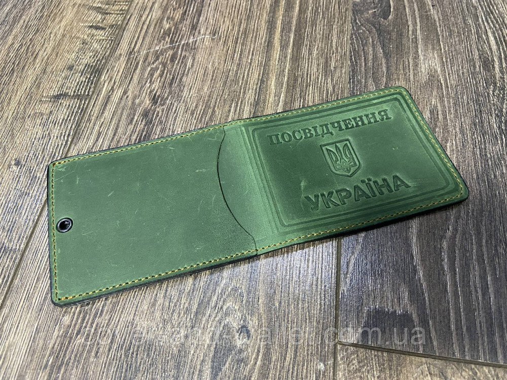 Універсальна обкладинка "Посвідчення Україна" з кишенею із натуральної шкіри Crazy Horse Київ - фото 4