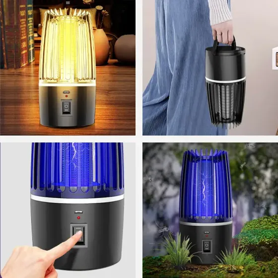 Туристическая инсектицидная лампа от комаров Mosquito Killers 20m2. 2 в 1 Коломия