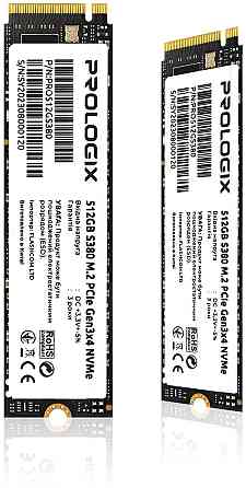 Накопичувач SSD 512GB Prologix S380 M.2 2280 PCIe 3.0 x4 NVMe TLC (PRO512GS380) M.2 2280 Харків