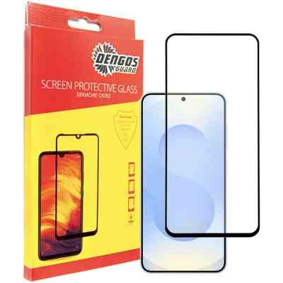 Стекло защитное Dengos Full Glue Samsung Galaxy S25 Plus (black) (TGFG-390) Винница