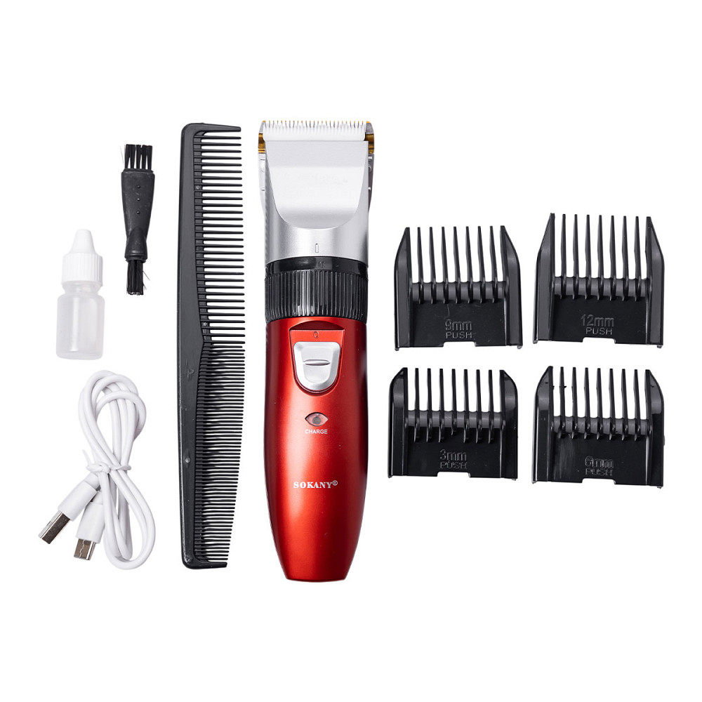 Sokany Машинка для стрижки волосся Sokany 4 насадки на акумуляторі SK-749 Коломия - фото 5