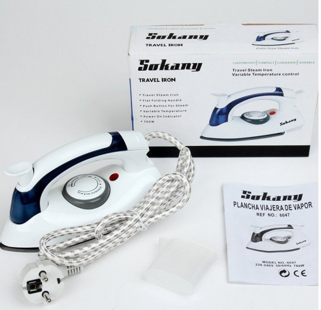 Дорожня складана праска Sokany SK-6047 3 режими 700Вт з відпарюванням Вінниця - фото 7