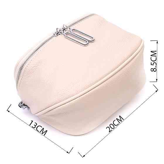 Современная женская сумка через плечо из натуральной кожи 22115 Vintage Белая Киев