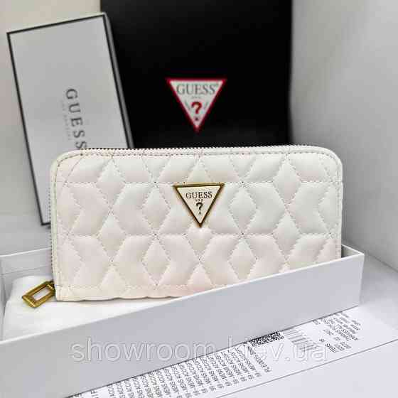Жіночий гаманець на змійці Guess (7870) білий Київ