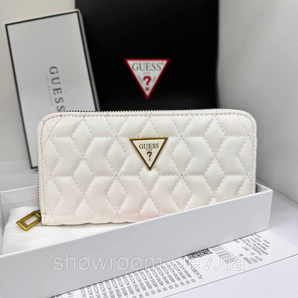 Жіночий гаманець на змійці Guess (7870) білий Київ - фото 3