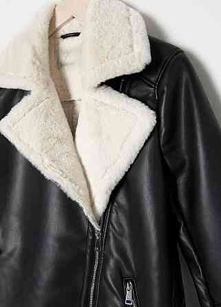 Женская стильная дубленка с искусственным мехом 46 Одесса