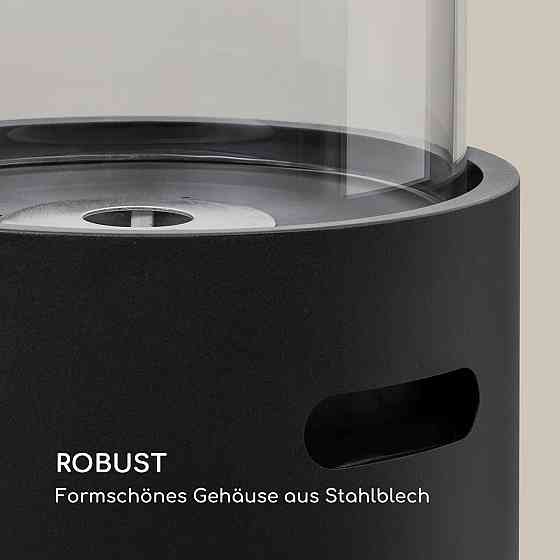 Fiamme Tamburo етаноловий камін пальника з неіржавкої сталі 0,8 літра час горіння 4-5 годин чорний Рівне