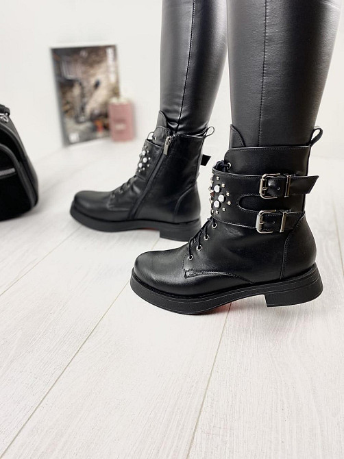 Черевики жіночі M.KRAFT чорні натуральна шкіра зима 38р.39р. (2509) Коломия - фото 8