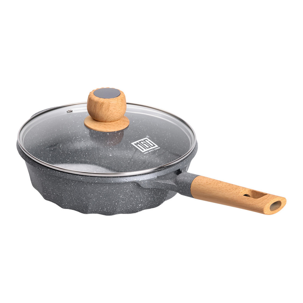 Сотейник 2,7 л с мраморным покрытием Ø 24 см серый Киев - изображение 5