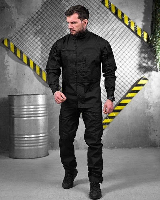 Тактический костюм уставной ENDER черный полиция  ДЛ6225 Одесса - изображение 1