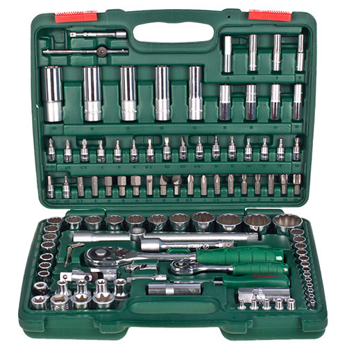 Набір торц. головок 1/4"DR4-14мм та 1/2"DR10-32 мм,108 предм(12 г) HANS Одеса - фото 1