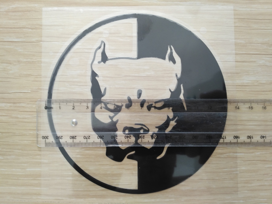 Наклейка на авто Питбуль Большая Чёрная Киев - изображение 8