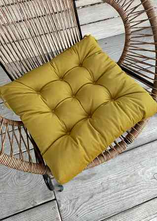 Подушка для стільців (40x40х5 см) Decorator Velour колір гірчичний 84-179 Київ