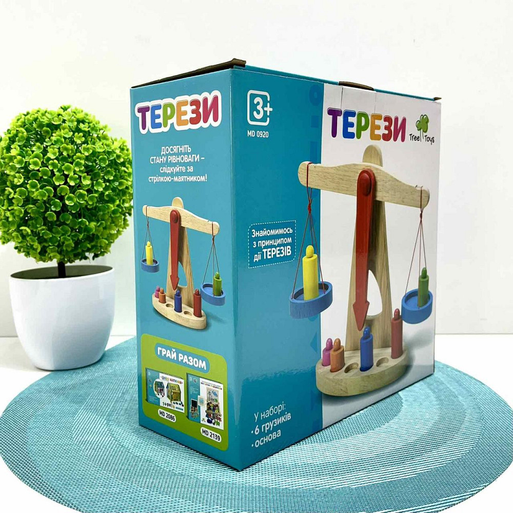 Дерев'яна іграшка Limo Toy Терези (MD 0920) Чернігів - фото 8