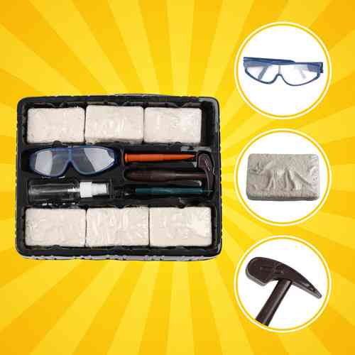 Дитячий набір для розкопок динозаврів 6в1 навчальний палеонтолог Kruzzel (26422) Нововолинськ