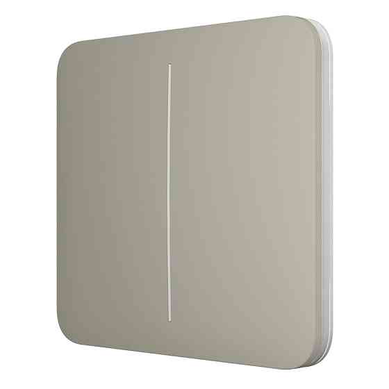 Кнопка Ajax SoloButton (2-gang) olive для двоклавішного вимикача Киев