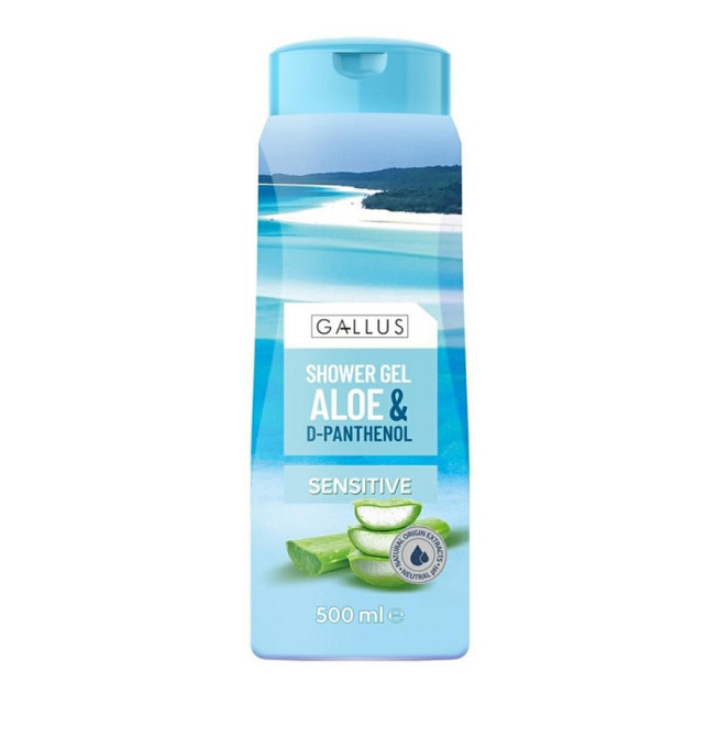 Гель для душу Gallus Aloe D pantenol Алое + Д пантенол 500 мл Виноградів - фото 1