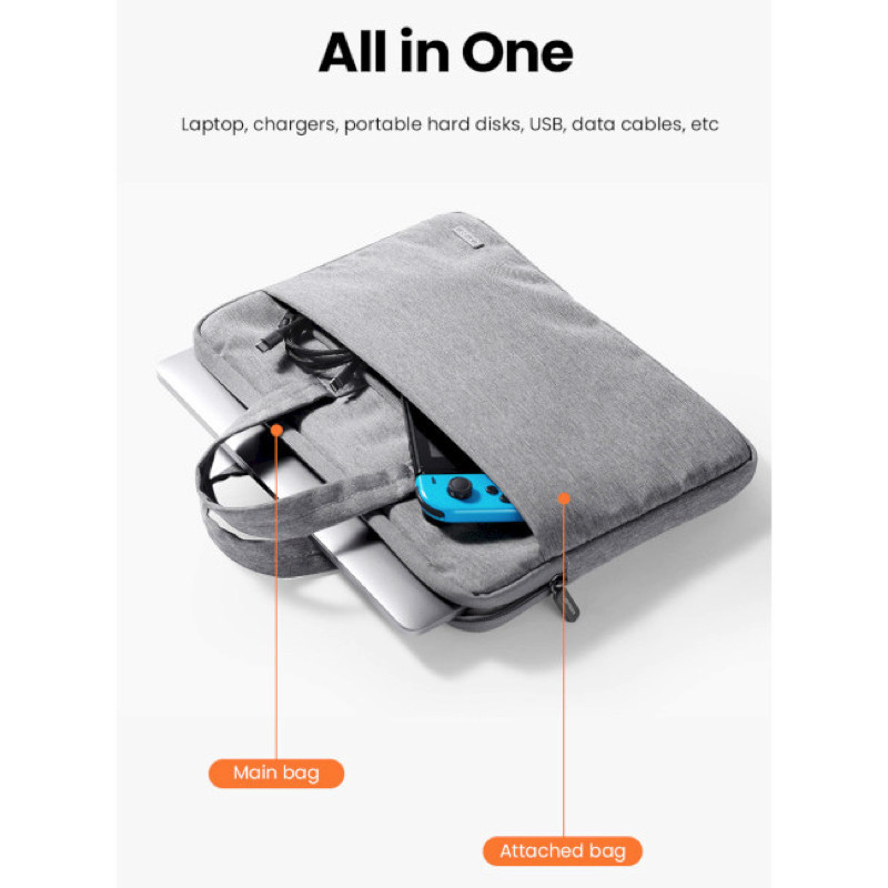 Сумка UGREEN LP437 Laptop Bag 15''-15.9'' (Gray)(UGR-30325) Київ - фото 5