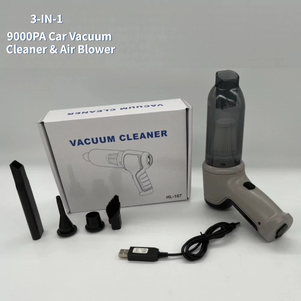 Автомобильный аккумуляторный пылесос Vacuum Cleaner HL-107 с насадками Киев - изображение 2