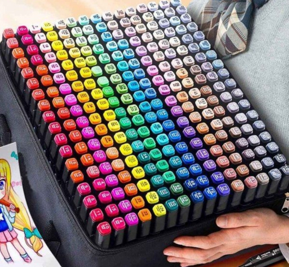 Набор маркеров скетч для рисования малювання фломастери с чохлом купит. Харьков - изображение 7