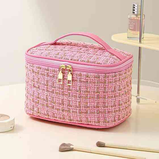 Косметичка женская винтажная, дорожная, розовая Каменец-Подольский