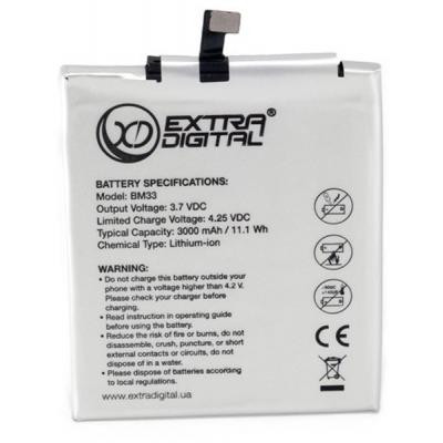 Акумуляторна батарея Extradigital Xiaomi M4i (BM33) 3000 mAh (BMX6445) Вінниця - фото 1