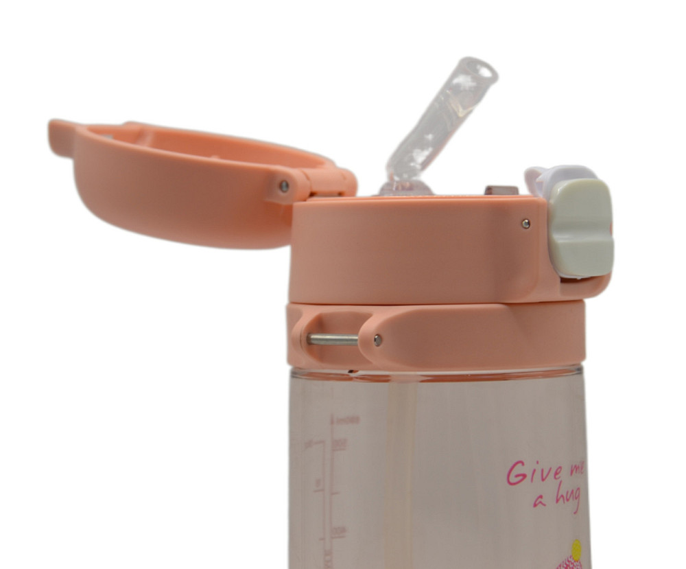 Пляшка для води CASNO 690 мл KXN-1219 Рожева (Свинка) з соломинкоюTRITAN Луцк - изображение 8